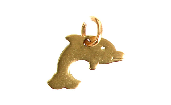 Pendentif "dauphin" en or jaune 18 cts, 