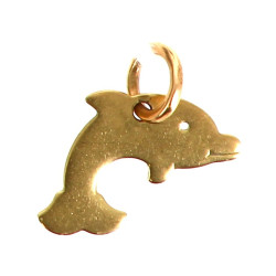 Pendentif "dauphin" en or jaune 18 cts, 
