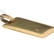 Pendentif plaque d'identité en or jaune 