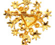 Christian Lacroix, Broche en métal doré 