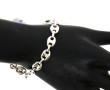 Bracelet en argent 925ème, maille grains