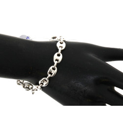 Bracelet en argent 925ème, maille grains