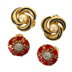 NINA RICCI - Paire de clips d'oreilles e