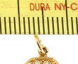 Pendentif en or jaune 18 cts serti d'un 