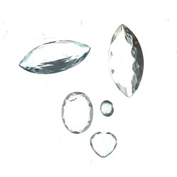 AIGUE-MARINES - Lot de 5 aigue-marines s