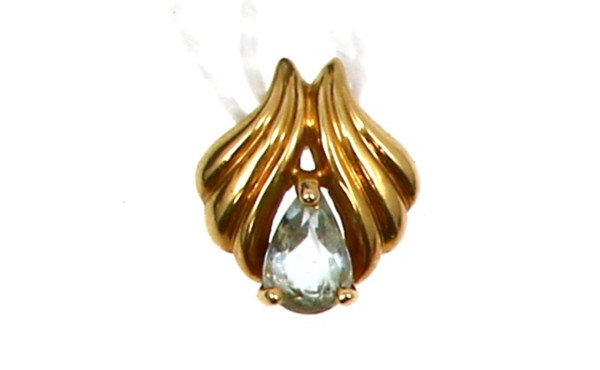 Pendentif en or jaune 18 carats, poinçon