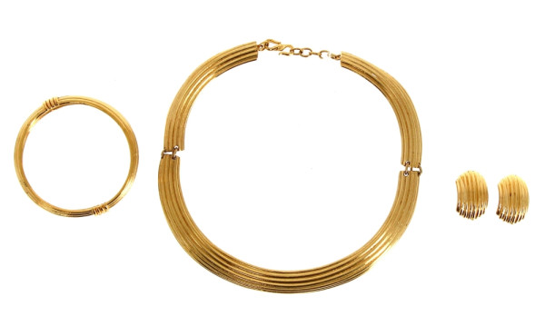 TORRENTE Paris - Parure en métal doré co