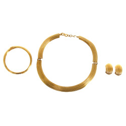 TORRENTE Paris - Parure en métal doré co