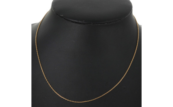 Chaîne en or jaune 18 carats, poinçon tê