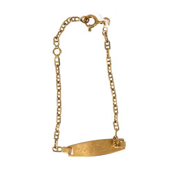 Gourmette "Sacha" en or jaune 18 cts (75