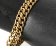 Bracelet maille gourmette en or jaune 18