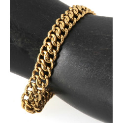 Bracelet maille gourmette en or jaune 18