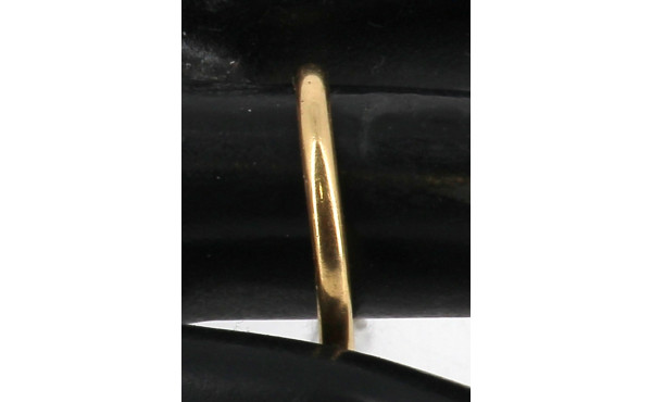 Alliance en or jaune 18 cts, poinçon têt