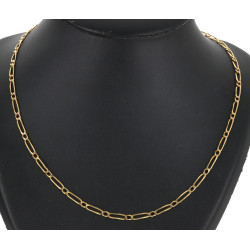 Chaîne en or jaune 18 carats, poinçon tê