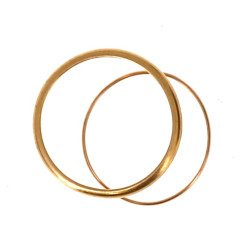 Lot de 2 alliances en or jaune 18 cts do