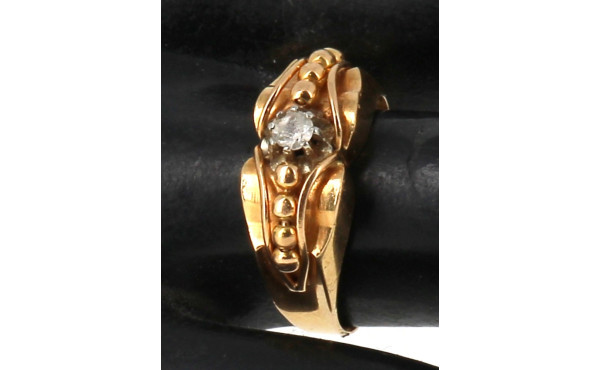 Bague ancienne années 50 en or jaune 18 