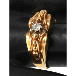 Bague ancienne années 50 en or jaune 18 