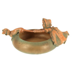 Coupe vide-poche en grès "Fillette au te