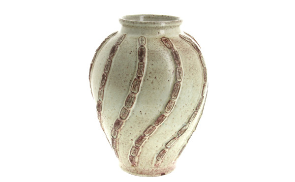 ACCOLAY - Vase en céramique à décor de f