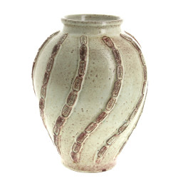 ACCOLAY - Vase en céramique à décor de f