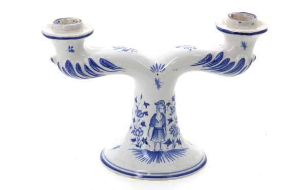 Tessier à MALICORNE - Flambeau à 2 bras 