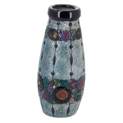 AMPHORA - Vase ART DECO en faïence à déc
