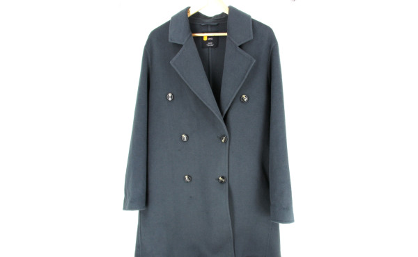 MANGO - Manteau femme bleu gris, taille 
