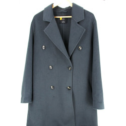 MANGO - Manteau femme bleu gris, taille 