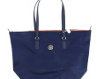 TOMMY HILFIGER - Sac cabas en toile bleu