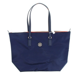 TOMMY HILFIGER - Sac cabas en toile bleu