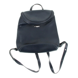 LONGCHAMP - Sac à dos en cuir bleu marin