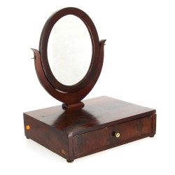 Petite coiffeuse de table en placage d'a