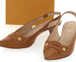 TOD'S - Paire d'escarpins ouverts, en cu