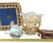 Lot de porcelaines XIXème et Xxème : cré