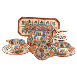 HB QUIMPER - Lot de pièces en faïence dé