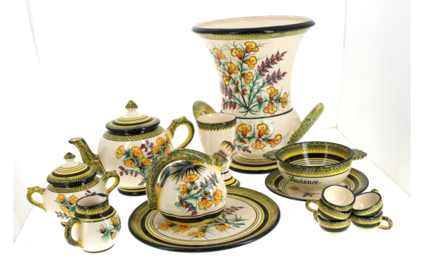 HENRIOT Quimper - Décor genêt bruyère, c