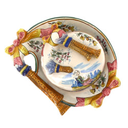 HR Quimper - Beurrier couvert en faïence