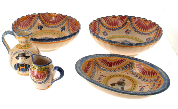 HENRIOT Quimper - Décor marguerites et m