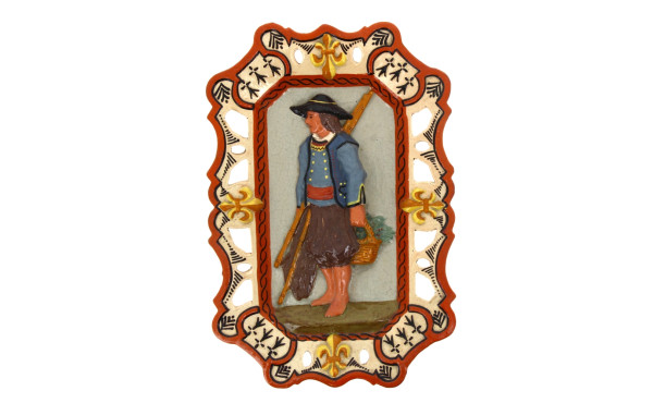 PORQUIER BEAU - Plaque rectangulaire à b