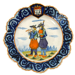 HR Quimper - Assiette à bords dentelés e