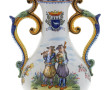 HR QUIMPER - Vase à deux anses en faïenc