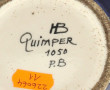 HB QUIMPER - Vase en faïence polychrome 