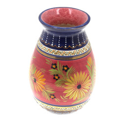 HB QUIMPER - Vase en faïence polychrome 