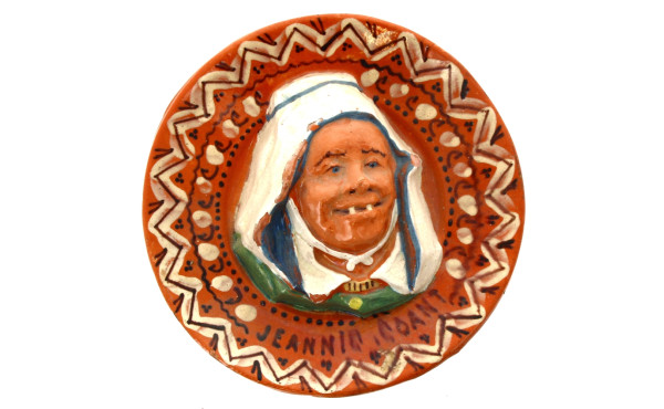 PORQUIER BEAU - Assiette en terre cuite 