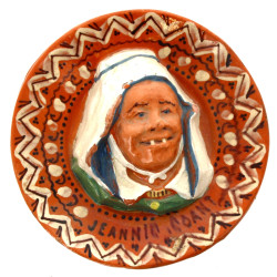 PORQUIER BEAU - Assiette en terre cuite 