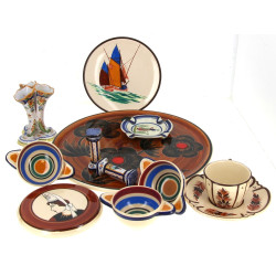 QUIMPER - Lot de pièces en Quimper : ass