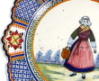 HENRIOT QUIMPER - Deux assiettes à bords