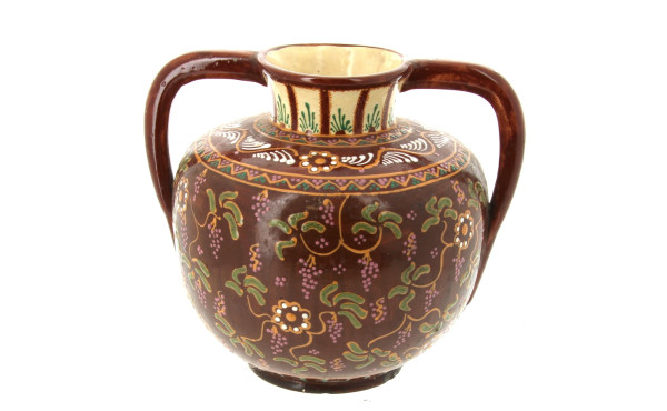 HB Quimper - Vase à deux anses en faïenc