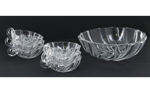 VAL SAINT-LAMBERT - Service à crème en c