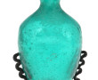 MURANO - Vase en verre bullé vert turquo
